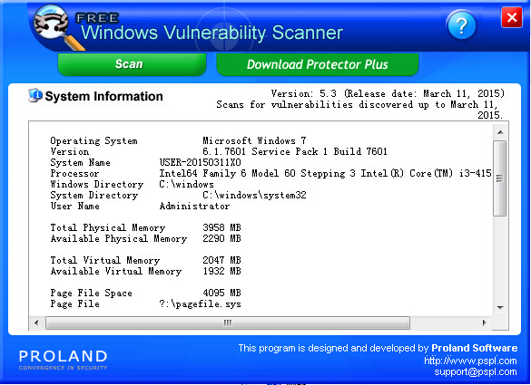 Windows Vulnerability Scanner(系统漏洞修复工具) V5.3 绿色版