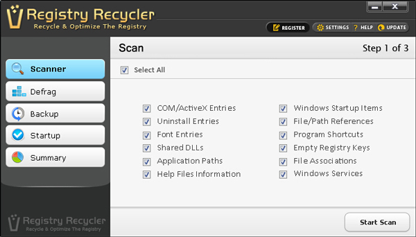 Registry Recycler(回收注册表垃圾) V0.9.2.4