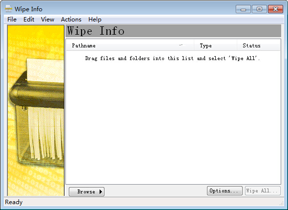 Wipe info(硬盘数据彻底删除工具) V2005 绿色版