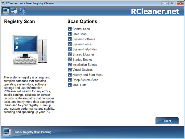 RCleaner(注册表清理器) V1.0