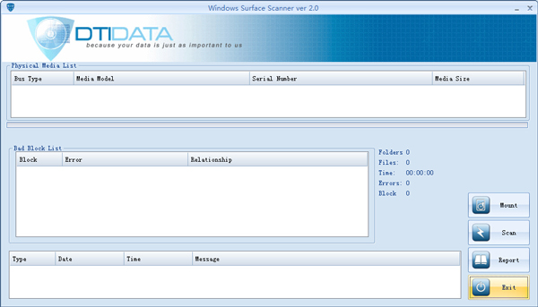 Windows Surface Scanner(硬盘坏道检测软件) V2.0