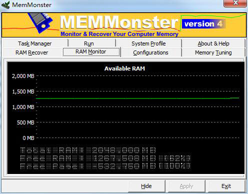 MemMonster(系统内存管理工具) V4.70