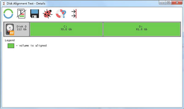 Disk Alignment Test(磁盘分区对齐检测工具) V1.0.10 绿色版