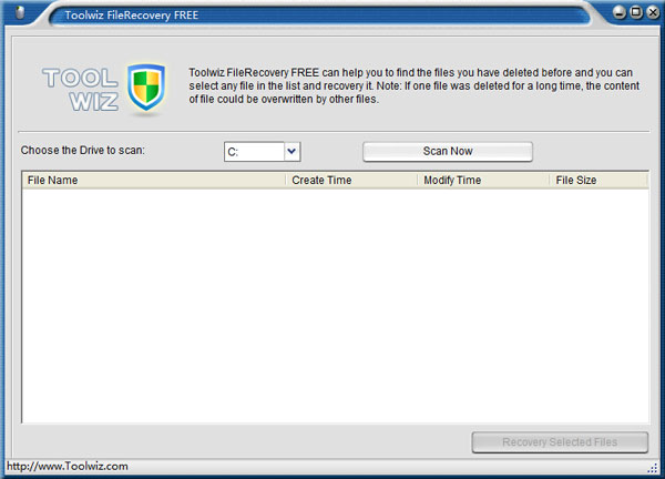 Toolwiz FileRecovery(误删文件恢复软件) V1.3.0.0