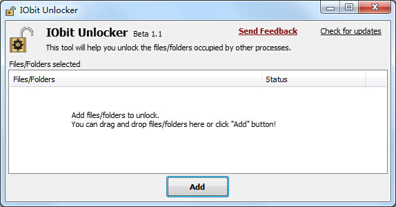 IObit Unlocker(文件强制删除工具) V1.1 Beta