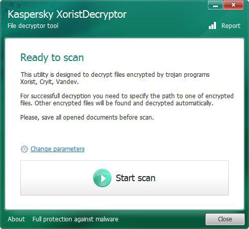 XoristDecryptor(病毒专杀工具) V2.3.44.0 绿色版