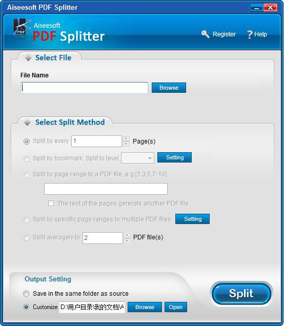 Aiseesoft PDF Splitter(PDF分割工具) V3.0.28