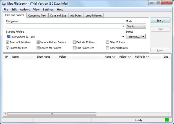 UltraFileSearch(搜索工具) V3.7.0.14147