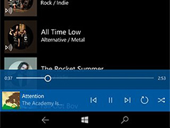 Win10 Mobile《Groove音乐》新增播放控制功能