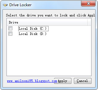 Drive Locker(磁盘分区隐藏工具) V1.0 绿色版
