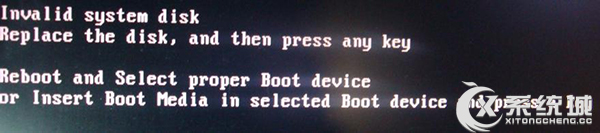 Windows7开机显示Invalid system disk的原因及应对措施