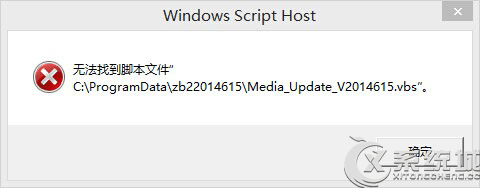 Win8.1打开文件夹提示无法找到脚本文件的原因及解决措施