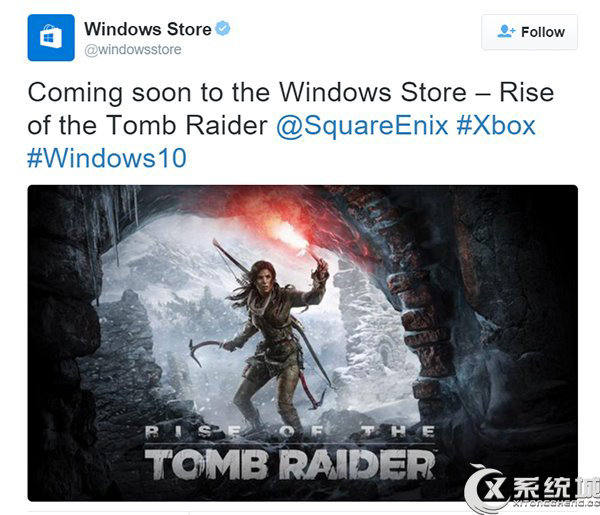 《古墓丽影:崛起》登陆Win10应用商店指日可待