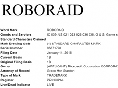 微软新游戏商标Roboraid或为Win10准备