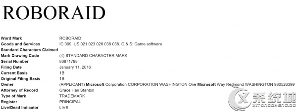 微软新游戏商标Roboraid或为Win10准备