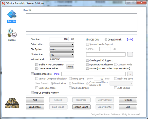 Vsuite Ramdisk Server Edition(内存虚拟硬盘) V4.6.7