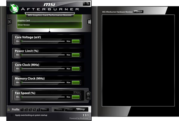 MSI Afterburner(微星超频软件) V2.3.1