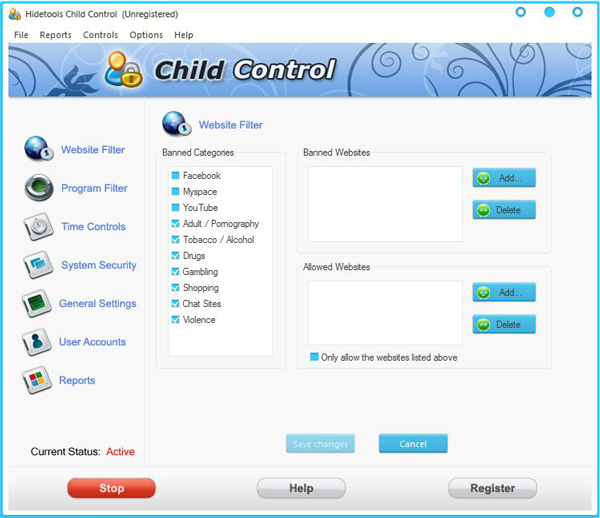 Hidetools Child Control(后台监管软件) V7.0.4