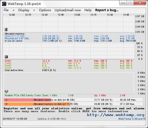 WebTemp(CPU温度统计分析工具) V3.38.14