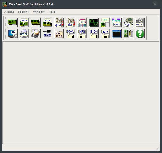 RW ­Read & Write Utility(硬件信息编辑) V1.6.8.4 绿色版