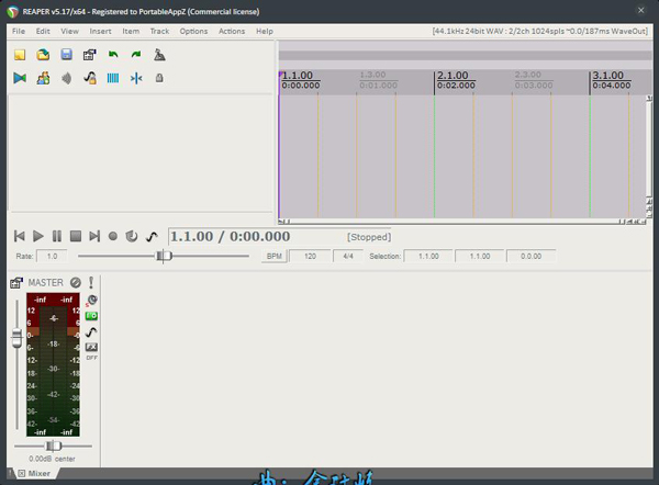 REAPER(音频软件) V5.17 绿色专业版