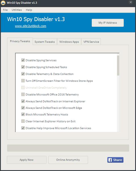 Win10 Spy Disabler(Win10升级屏蔽工具) V1.3