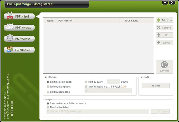 PDF Split-Merge(分割/合并PDF文件) V6.6.0.0