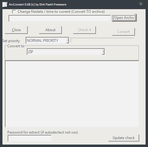ArcConvert(压缩包格式转换器) V0.68 绿色版