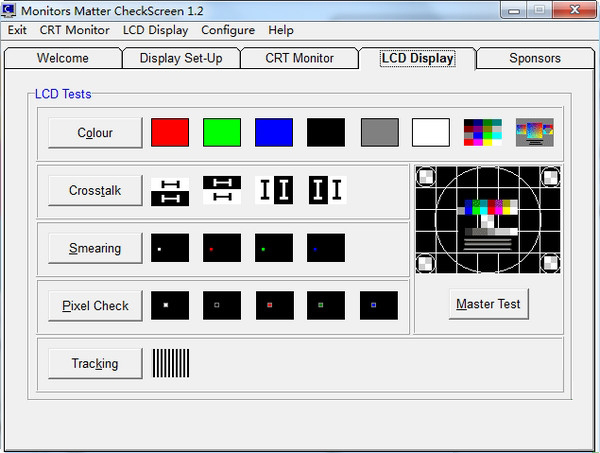 Monitors Matter CheckScreen(液晶屏测试软件) V1.2 绿色版 (32位)