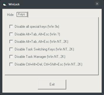 AntonioWinLock(禁用特殊键) V1.0 绿色版