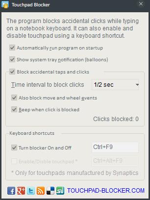 Touchpad Blocker(触摸板屏蔽工具) V2.3.0 绿色版