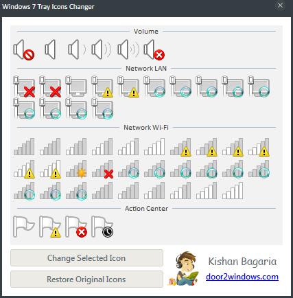 Windows7 Tray Icons Changer(Win7托盘图标替换工具) V1.0 绿色版