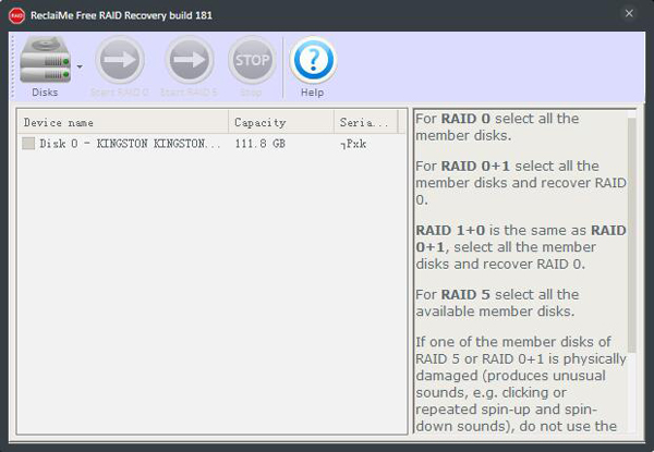 ReclaiMe Free RAID Recovery(数据恢复工具) V1.0 绿色版