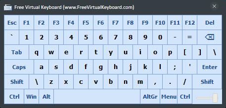 Free Virtual Keyboard(虚拟键盘) V2.7.3.0 绿色版