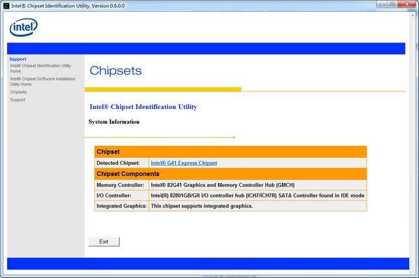 Intel Chipset Identification Utility(英特尔芯片组识别程序) V6.0.0 绿色版