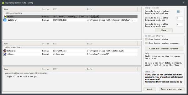 My Startup Delayer(启动项优化) V1.8.0.0 绿色版