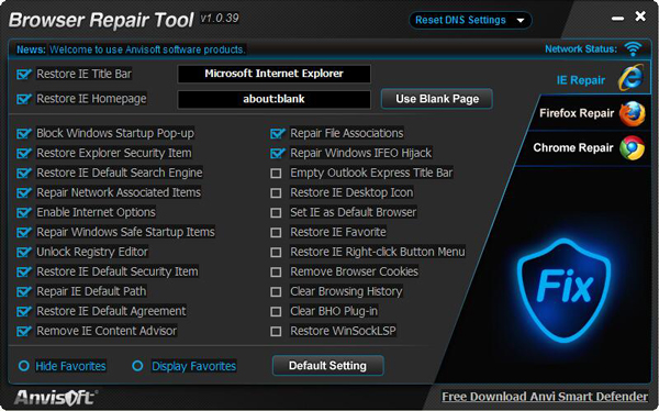 Browser Repair Tool(IE修复工具) V1.0.39 绿色版