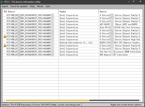 PCI-Z(PCI信息检测) V1.0.0.2 绿色版