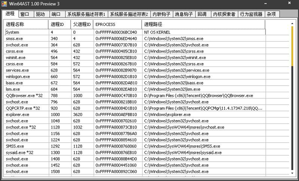 Win64AST(底层系统工具) V1.00 绿色版