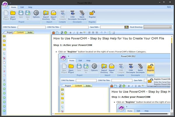 PowerCHM(CHM编辑器) V2012