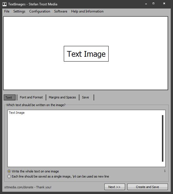 TextImages(将文字转成图片) V1.0