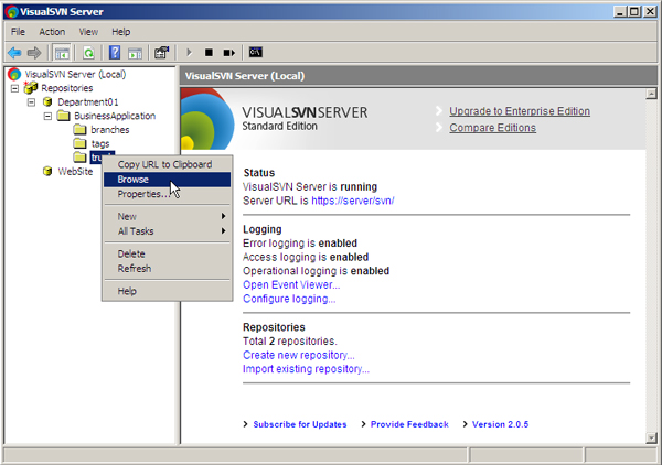 VisualSVN Server(SVN服务端) V3.3.1 (32位)