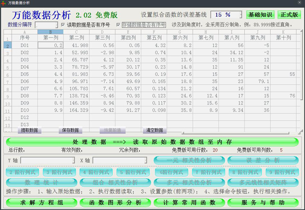 万能数据分析 V2.02