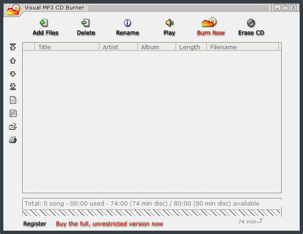 Visual MP3 CD Burner(刻录工具) V1.3.2.0