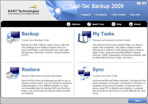 East-Tec Backup(文件备份) V2.3