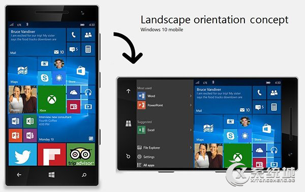 Win10 Mobile开始屏幕概念设计