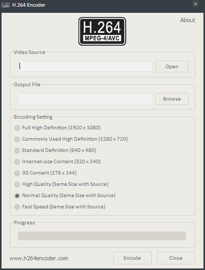 H.264 Encoder(视频编码器) V1.0.0.1 绿色版