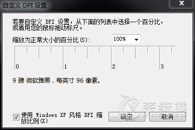 如何自定义Win7文本大小？让Win7文本等比例缩放的DPI设置