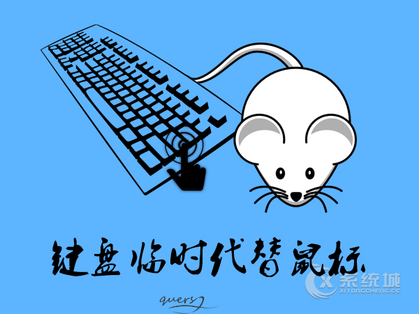 Win7系统使用数字键盘临时代替鼠标进行操作的方法