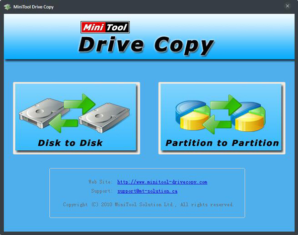 MiniTool Drive Copy(硬盘对拷工具) V5.0